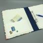 Preview: Ringbuch Planer A5 blau Innenseite Steckfach